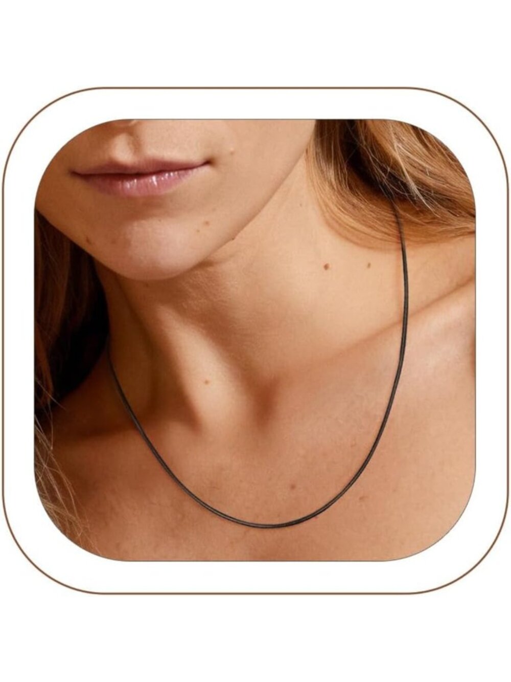 Elegant Thin Snake Chain Necklace for Women - Durable Stainless Steel Jewelry